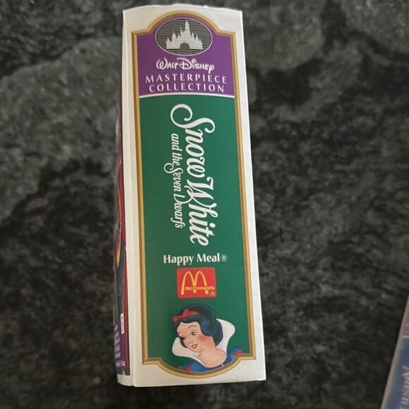 Collectible Disney Snow White & Seven Dwarfs X McDonalds  toy in mini VHS box - Picture 3 of 7